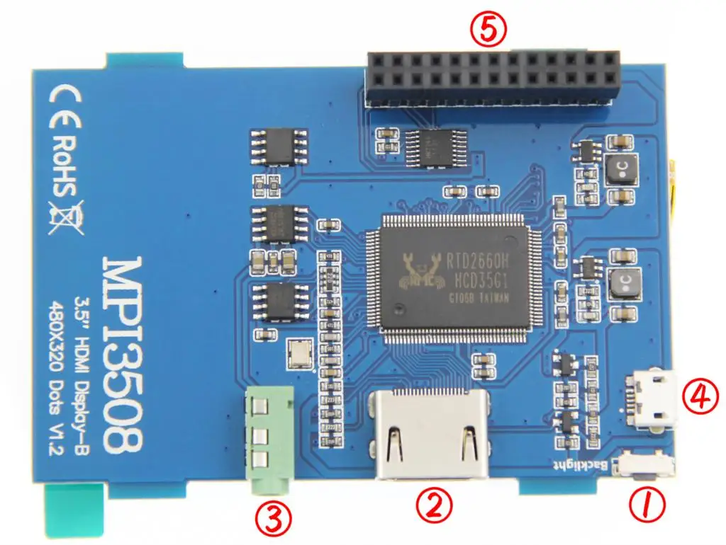 3,5 дюймов lcd HDMI USB сенсорный экран Real HD 1920x1080 ЖК-дисплей Py для Raspberri 3 Модель B/Orange Pi(Play Game Video) MPI3508