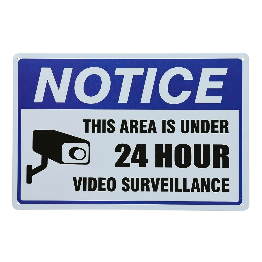12 x 12 Rust Free .040 Aluminum Security Warning Reflective Metal Signs UV Protected & Waterproof Faittoo CCTV SIGN-1212R 4 Pack Video Surveillance Signs Indoor Or Outdoor Use for Home Business CCTV Security Camera 