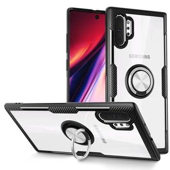 

Shockproof Case For Samsung Galaxy Note 10 Pro A50 A30 A70 A10 A20 M30 M20 M10 S10 S9 plus Case Clear Ultra-thin Ring Cases
