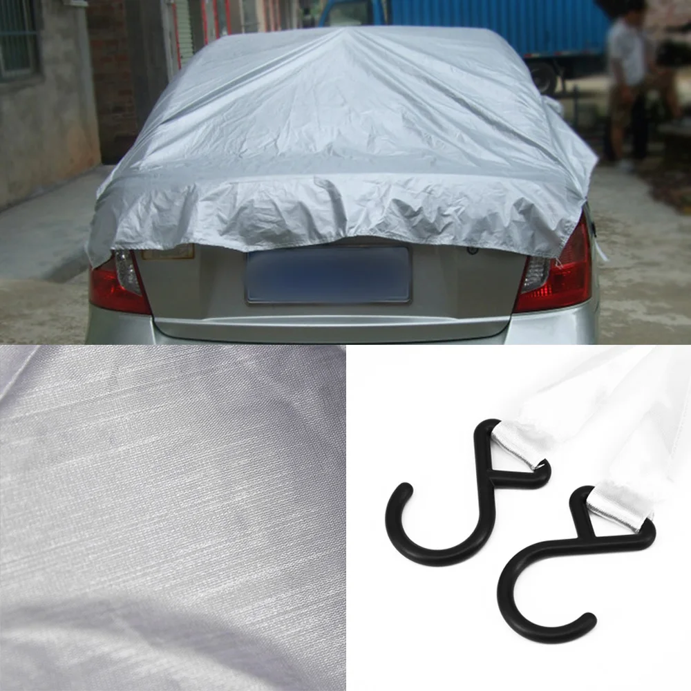 Тонкий чехол Серебряная Защита половина лобовое стекло Царапины автомобиль Солнце Дождь Пыль