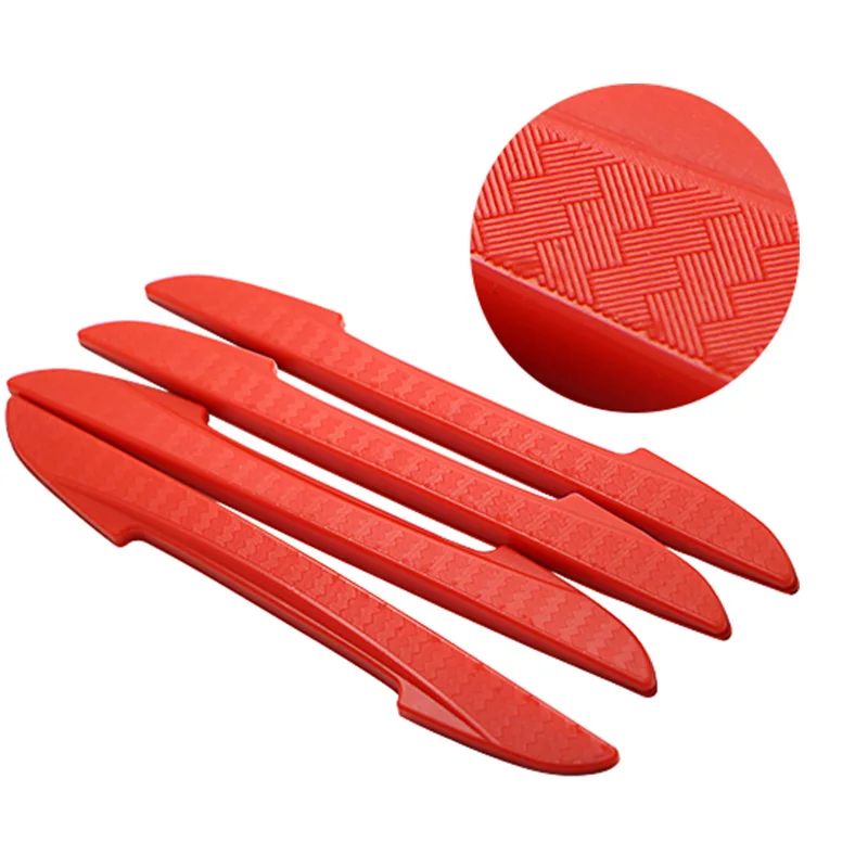 4pcs Car Side Door Edge Protector Strips Universal Silicone Scratch-proof Collision Guards Buffer Molding Protector Bumper strip