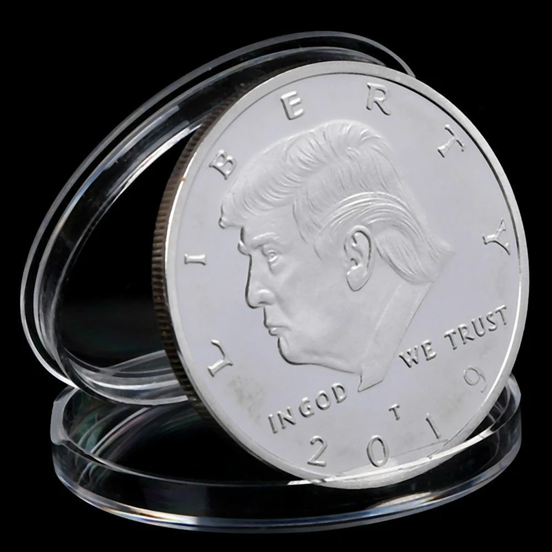 President Donald Trump Silver Plated Eagle Commemorative Coin
