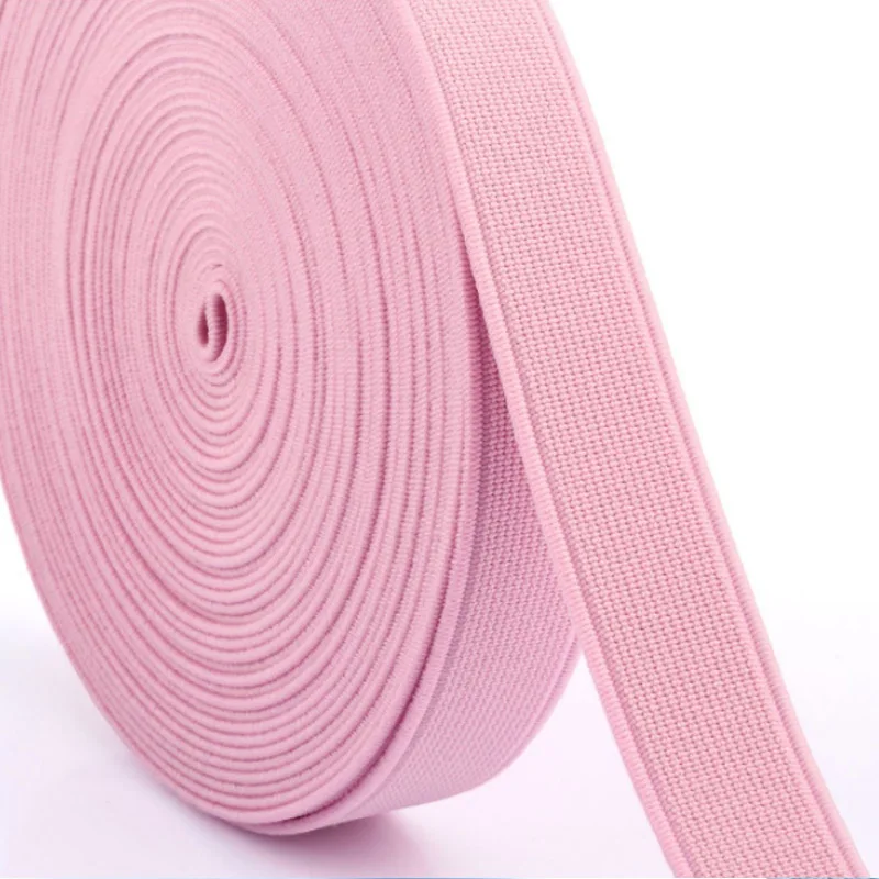 pink Плотная плотная Тканевая резинка на талии, 2 м, многофункциональная обувь, сумка для телефона, резинка из полиэстера шитье из кружева, резинка для одежды, аксессуар - Цвет: pink