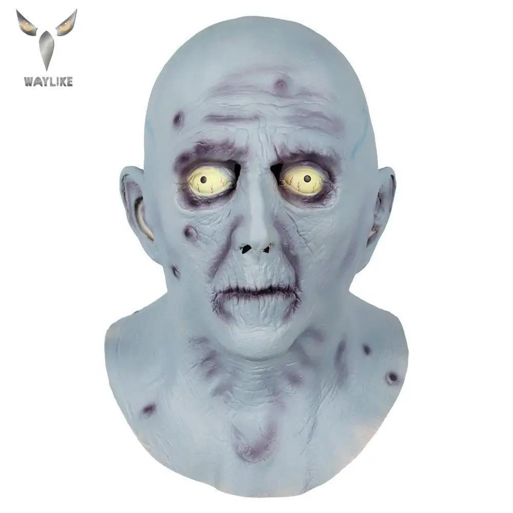 Waylike Хэллоуин террор старый человек латексная маска латекс маскарадный наряд
