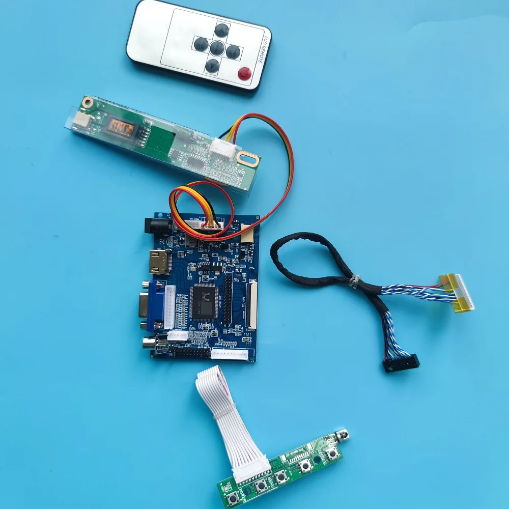 

Плата контроллера VGA 2AV с ЖК-дисплеем, совместимая с HDMI, 30 контактов, стандартная панель, работает с ЖК-дисплеем 14,1 дюйма 1280 × 800 B141EW02 или LP154WX4 1280 × 800 15,4 дюйма