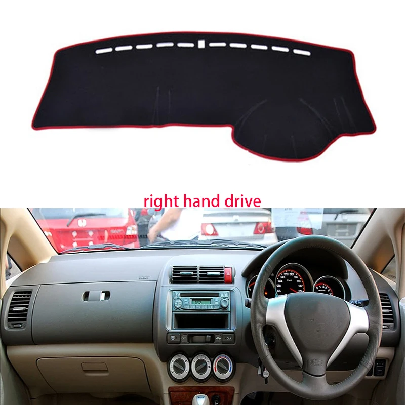 Для Honda city 2004 2005 2006 2007 нескользящая Нижняя крышка приборной панели автомобиля Переводные картинки наклейки для автомобиля Аксессуары для салона автомобиля