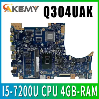 شراءAkemy Q304UAK اللوحة الرئيسية لأجهزة الكمبيوتر المحمول ASUS Q304U Q304UA Q304 اللوحة الأم اختبار موافق I5-7200U وحدة المعالجة المركزية 4GB-RAM