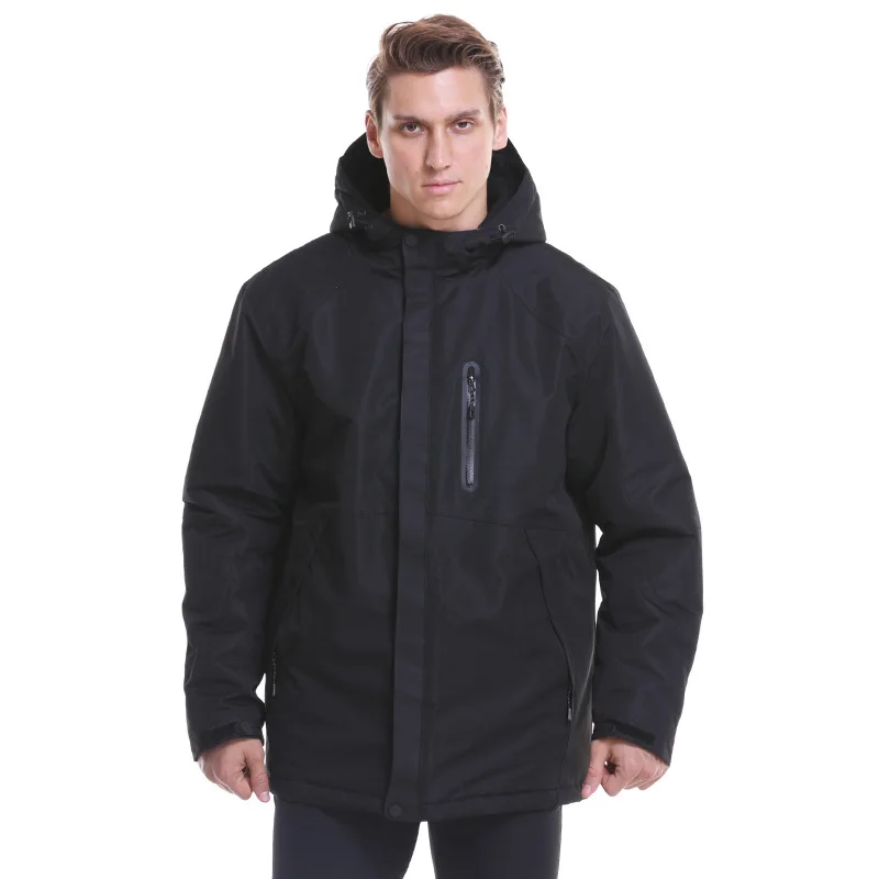 

Winter Outdoor Skiing Mountaineering Camping Warm Coat USB Carbon Fiber Smart Heating Water Repellent Windproof Jackets Men