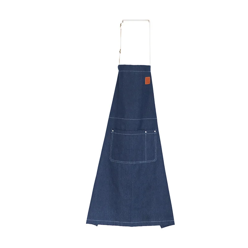 Boreal Europe style cowboy kitchen apron with thick neck hung men and women work clothes can be adjusted - Цвет: dapibiao