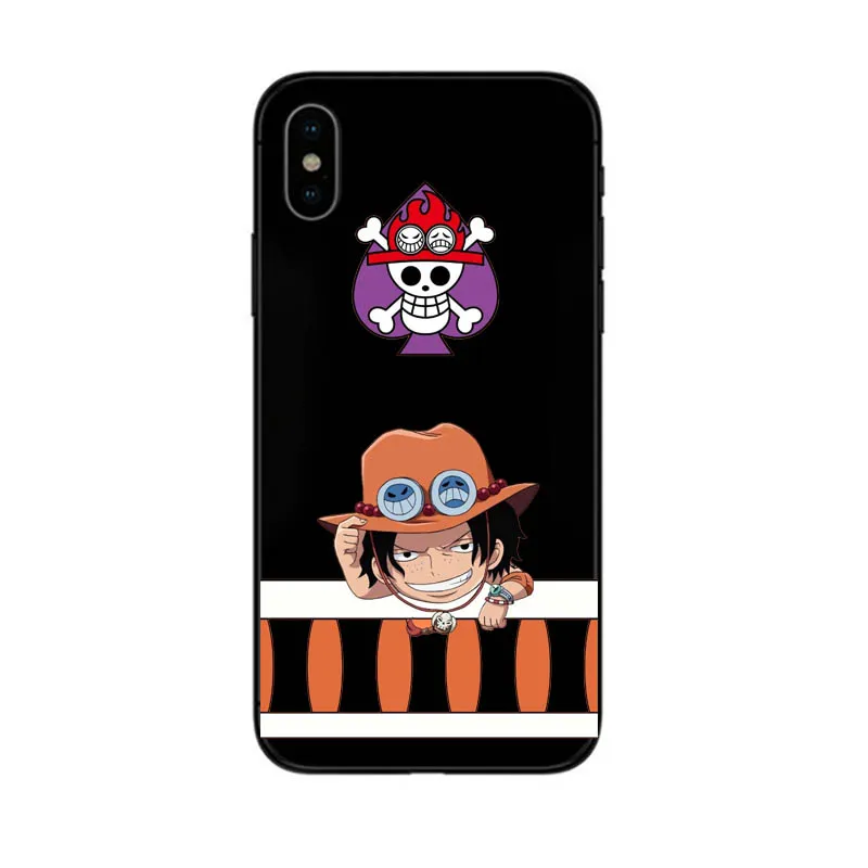 Цельный чехол для iPhone 11, XR, X, Xs, Max, 8, 7, 6 Plus, 6 S, мягкий силиконовый чехол для телефона, японское аниме, чехол, Луффи Зоро - Цвет: Color5