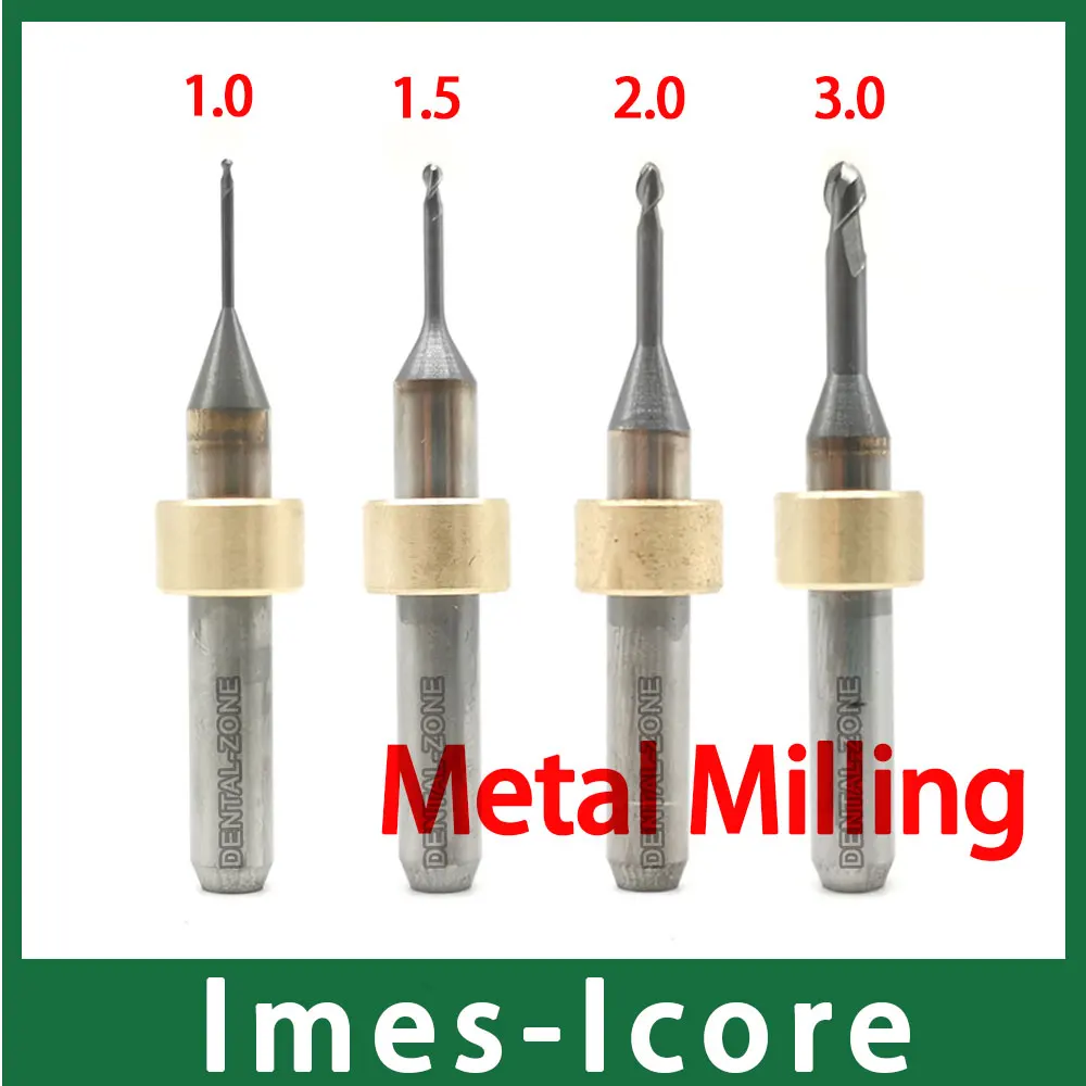 1 шт. Imes-Icore фрезерные боры для фрезерование металла материалов, таких как титан и CoCr диск
