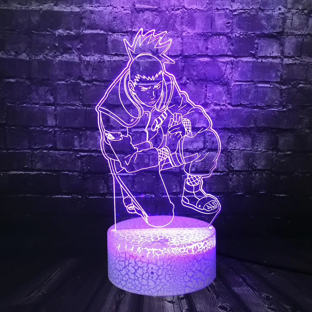 Nara Shikamaru Lamp 3d Optical Japan Theme Anime Cartoon Naruto Sasuke Action Night Light Holiday Boy Room Decor Lava Kids Toy Led Night Lights Aliexpress