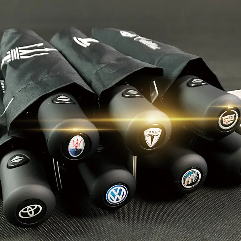 

reverse Umbrella Fully Automatic Benz 4s Three Fold Advertisement Automobile Auto Logos Gift Umbrella parasol