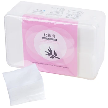 

1000Pcs/Box Pure Cotton Facial Pads Cosmetic Remover Pads Make Up Cotton Nail Polish Cleaner Skin Care Paper Cotton Pads