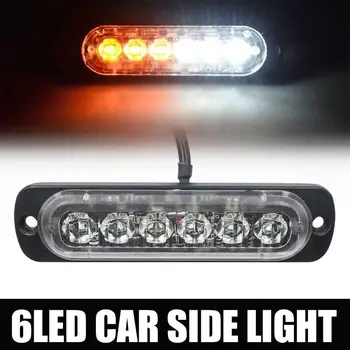 

Vehemo 18W Lamp Bar Truck Side Light Auto Side Lamp for Strobe Flashing Hazard for Led