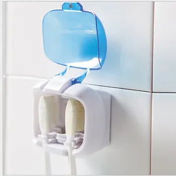 

Toothbrush Holder Sterilizer For 2 Teeth Brushes UV Lamp Disinfection Box Wall-Mounted Toothbrush Holder Health Dental Care Hot