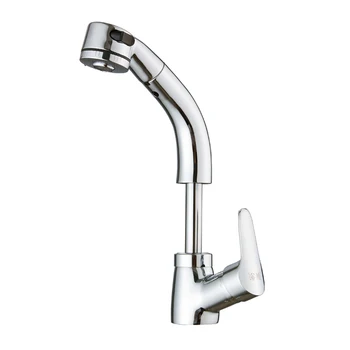 

Pull-out Faucet Hot and Cold Washbasin Toilet Household All Copper Basin Hand Table Kitchen Retractable