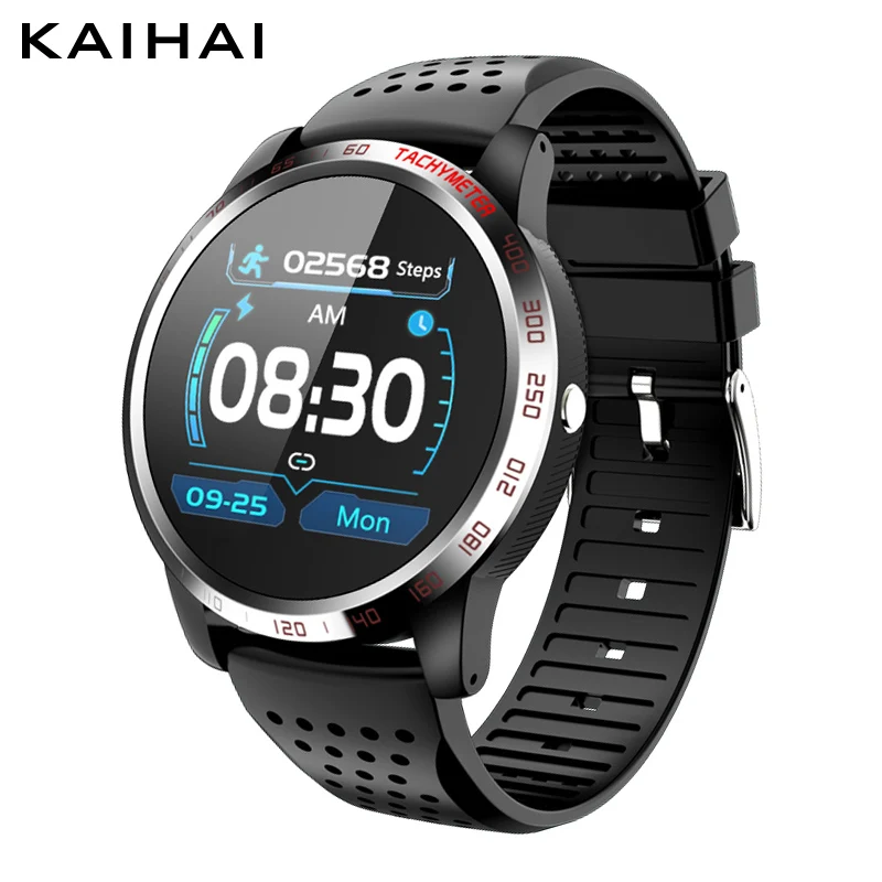 Black smart watch KaiHai ECG+ HRV+ SpO2 Смарт-часы, монитор для измерения уровня кислорода в крови, Смарт-часы, секундомер, будильник, обратный отсчет для android iphone - Цвет: Black smart watch