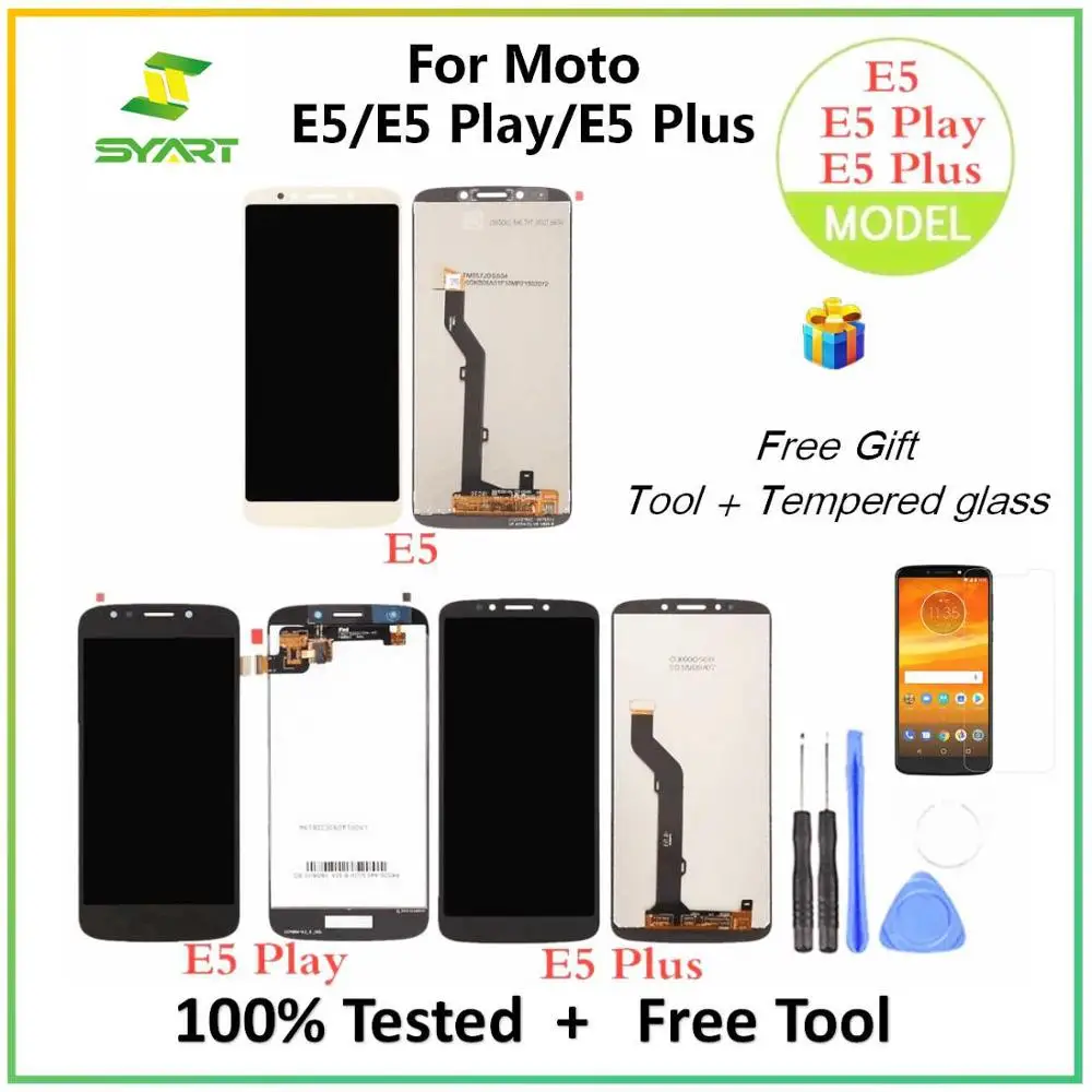 Дешево Для Motorola E5 Plus XT1924 ЖК дисплей кодирующий преобразователь сенсорного экрана в сборе запасные части для Moto E5 XT1944 E5 Play XT1921 font b lcd b font s