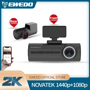 

Ewedo U750 Dash cam dual Front AND Rear built in wifi car dvr camera dual lens Fhd 1080p 24H packing monitoring voice recorder