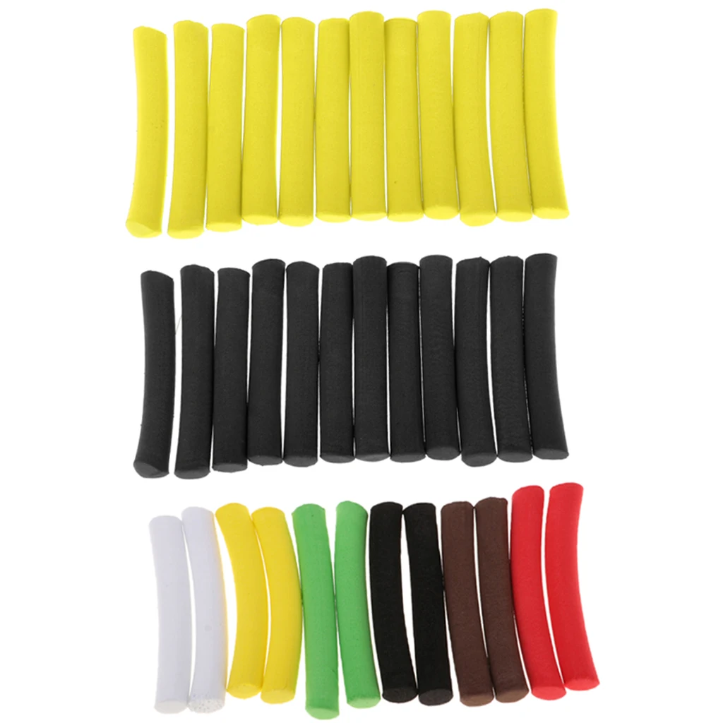 Perfeclan 36Pcs EVA Carp Fishing Foam Stick Cylinder Float Making Fly Tying Rig Multicolor Fishing Accessories Dropshipping