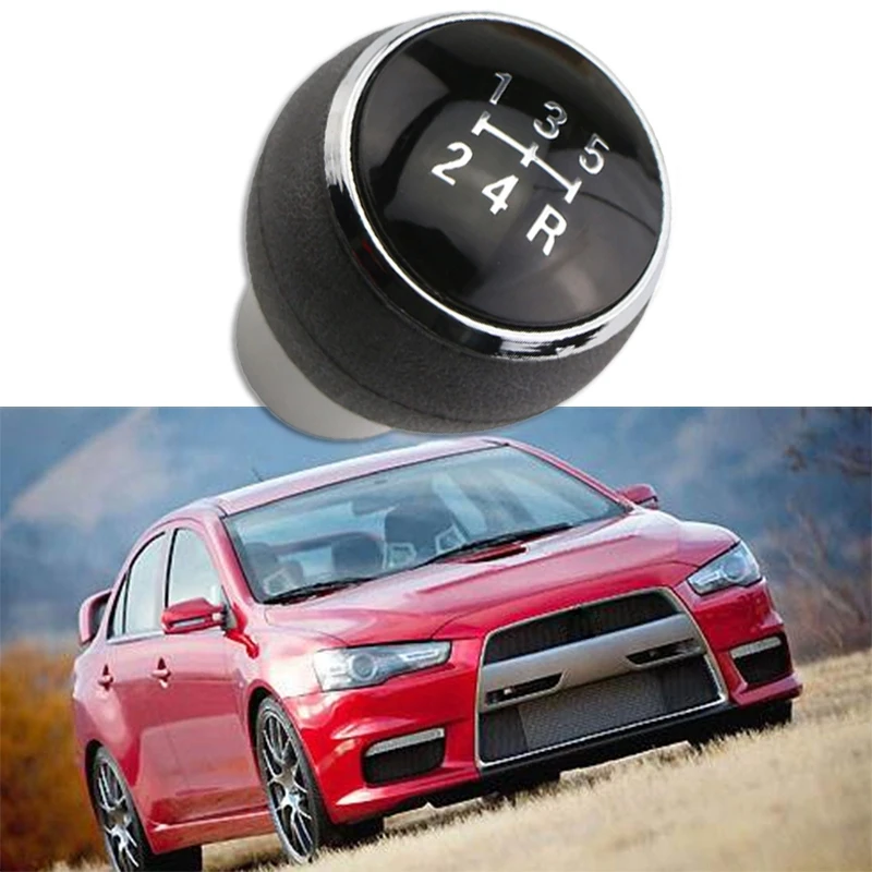 Car 5 Speed Gear Head Shift Knob MT Handball for Mitsubishi Lancer EX