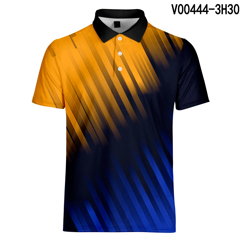 WAMNI Tennis Fashion Polo 3D рубашка Спортивная рубашка с отворотами плюс размер брендовые футболки-поло одежда футболки Топы Прямая поставка - Цвет: V00444