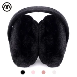 Nova pele cor sólida senhoras earmuffs outono e inverno quente e confortável unisex esqui pele fones de ouvido casque antibruit bonito