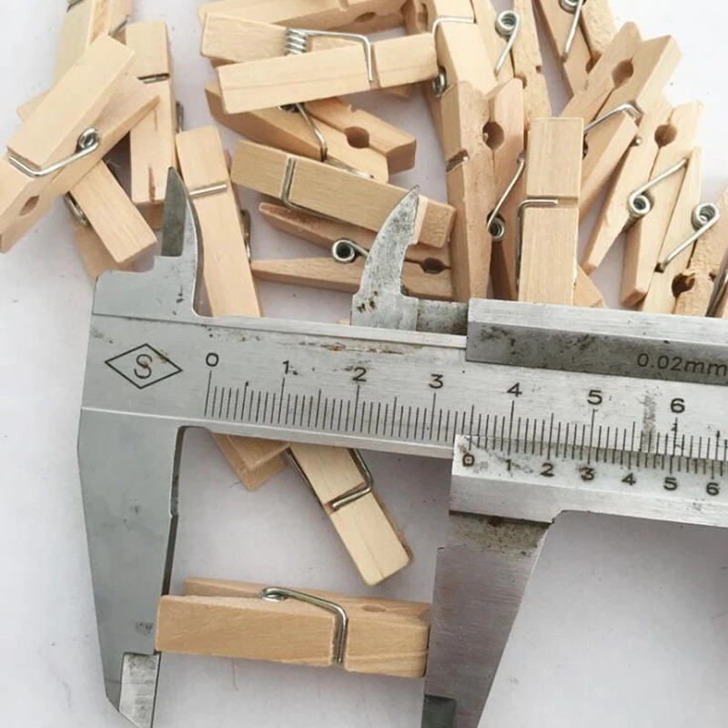 50 шт. зажимы из натурального дерева DIY Скрапбукинг фото зажим ручной работы бумага для заметок зажим деревянная прищепка