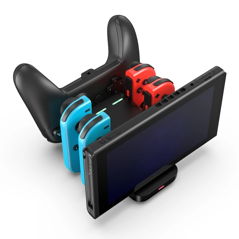 

6-in-1 Charging Stand Game Console Controller Charging Base for Switch