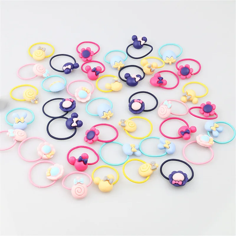 Baby Accessories luxury	 40pcs Girl's Elastic Hair Ties Soft Rubber Bands Hair Bands Holders Pigtails Hair Accessories for Girls Infants Toddlers Baby Accessories cute	