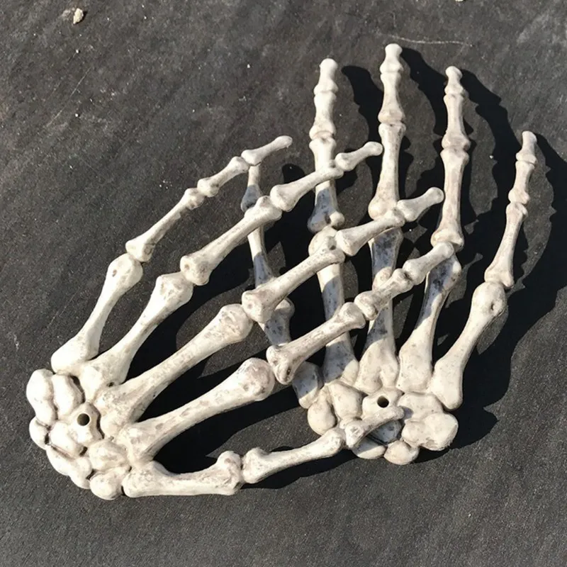 

DIY Halloween Party Hand Paw Bone Decor Plastic Skeleton Decorations Props Haunted House Bar Decorative Trick Toy Festival Party