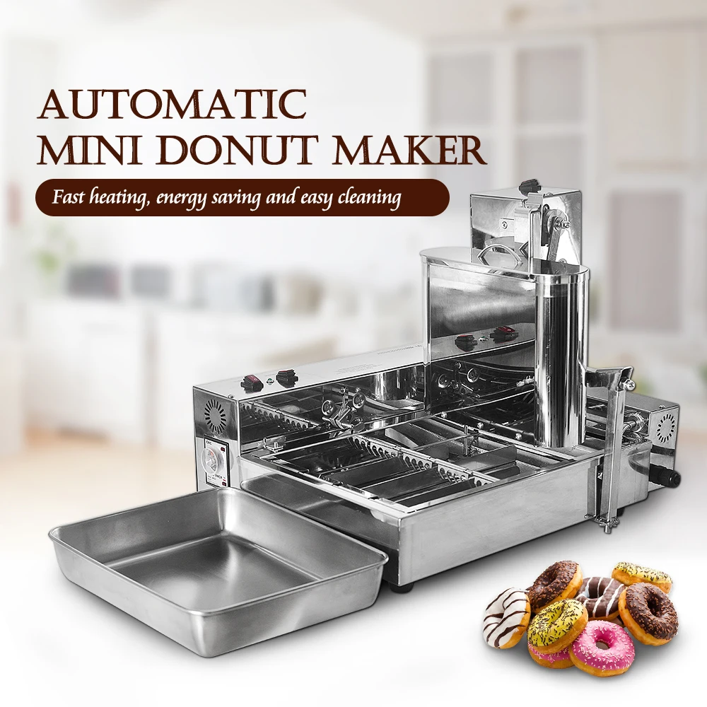 ITOP 2000W Commercial Automatic Production Donut Making Machine 6L Stainless Steel Electric Frying Mini Doughnut  Makers