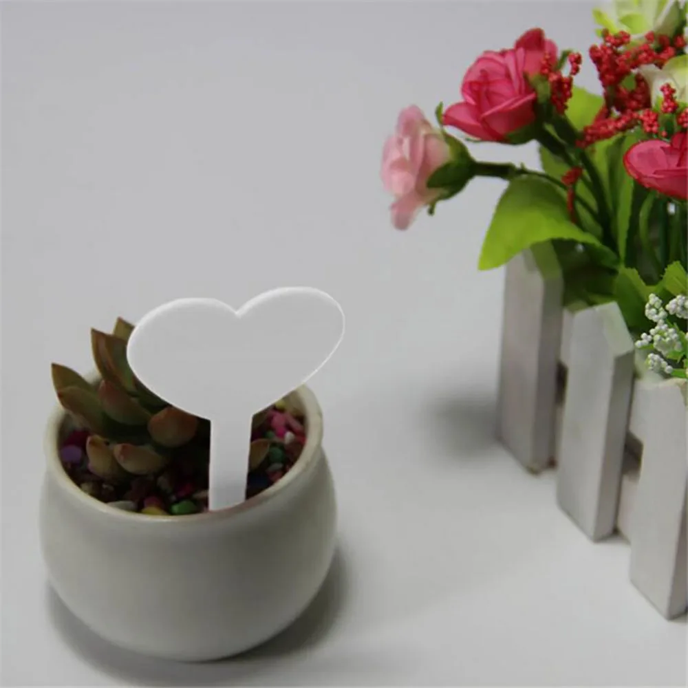 20pcs-PACK садовый инструмент 4,5 см x 8,5 см завод Жетоны для влюбленных маркеры лоток-питомник Водонепроницаемый полосковый волновод надписи следов GT020