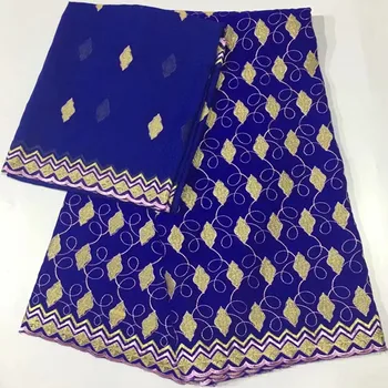 

Royal blue swiss voile lace in switzerland cotton fabric swiss dry lace fabric 2+5yards swiss lace fabric for party dress HS-A55