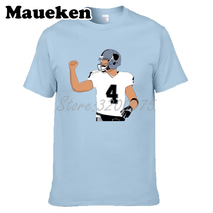 11 Мужская футболка Derek Carr 4 одежда футболка мужская футболка с круглым вырезом Футболка W19102310 - Цвет: 11