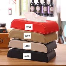 Коричневый Цвет Кожаный Автомобильный подлокотник коробка для салфеток автоматический насос держатель кассеты съемные наклейки коробка для салфеток Органайзер Подходит для BMW