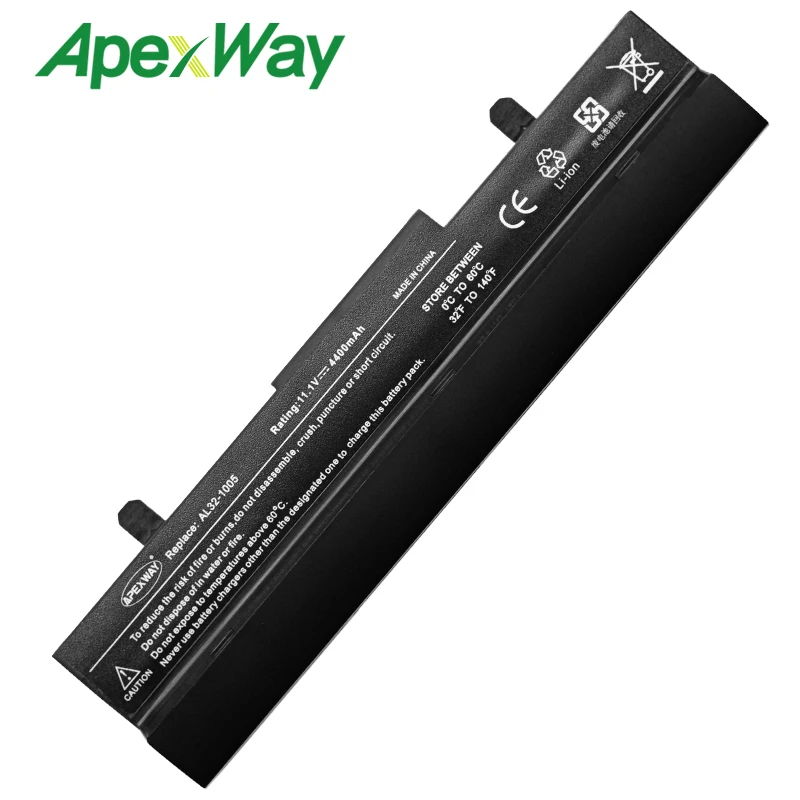 ApexWay Новая аккумуляторная батарея для ноутбука Φ Asus Eee PC 1001 1001HA 1001P 1001PX 1005 1005P 1005PX