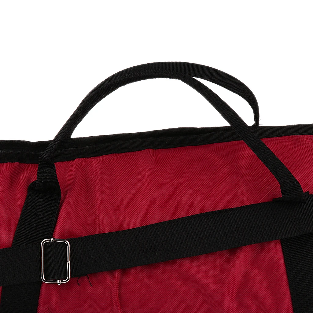 Durable Tenor Trombone Storage Bag Case Container Claret Color For Trombonist