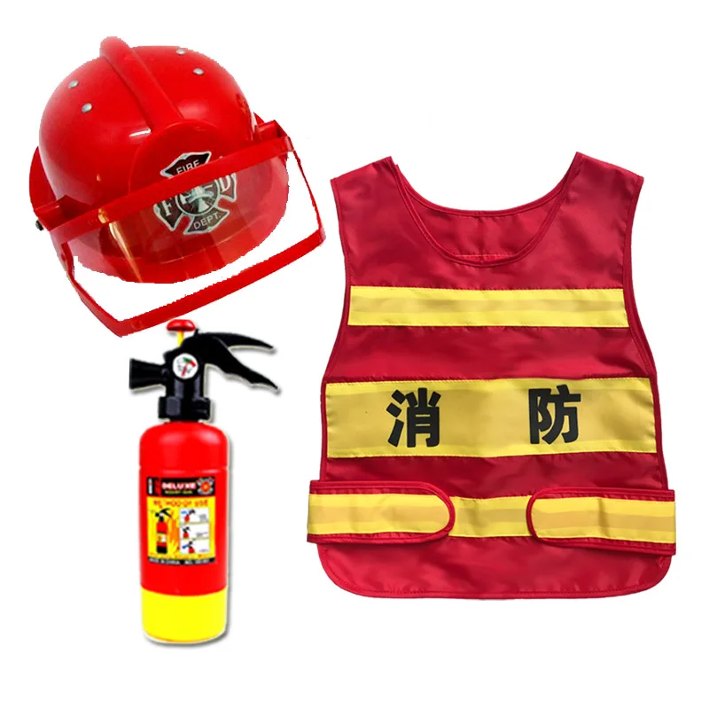 

Children Fireman Toy Water Spouting Extinguisher Pull-out Model Large Size Backpack Water Gun Boy Equipment
