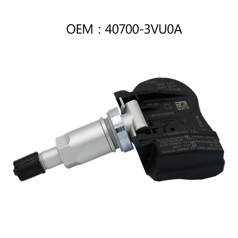 Датчик давления в шинах TPMS 433 МГц подходит для Niss an NOTE QASHQAI Tiida Hatchback X-T ESPACE V KOLEOS 40700-3VU0A