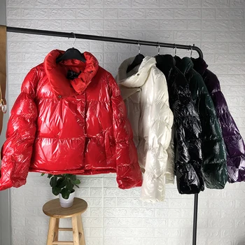 

Women Big Size Glossy Down Parka Waterproof Women's Jackets And Parks Winter Warm Thick Outerwear Oversized Jacket Coats