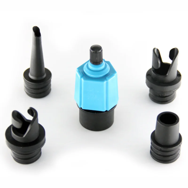 

Boat Canoe Kayak SUP Paddle Board Pump Adapter Inflatable Conversion Head Air Valve Adaptor with 4 pcs Inflatable Nozzles
