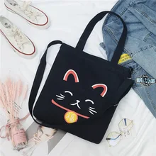 Симпатичная повседневная Холщовая Сумка для девочек, от производителя, большая хозяйственная сумка через плечо, карманная сумка на плечо