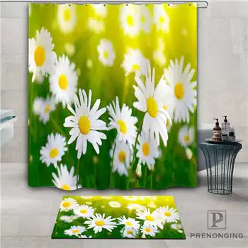 

Custom Images-of-flowers (1) Waterproof Shower Curtain Doormat Home Bath Bathroom Polyester Fabric Multi Sizes#2019-1-05-47
