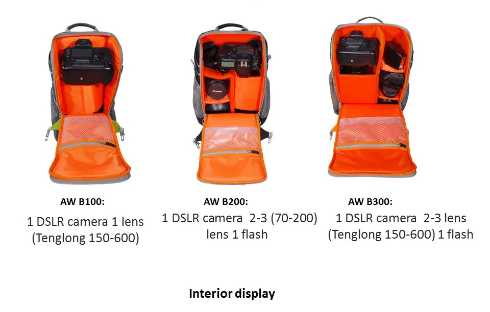 Caseman AWB100 B200 B300 рюкзак для цифровой камеры DSLR SLR камера сумка рюкзаки Спорт на открытом воздухе водонепроницаемый