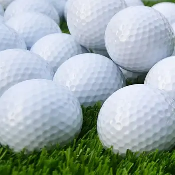 White Golf Balls Round Golf Balls Portable Driving Range Outdoor Sport Tennis Golf Practice Balls