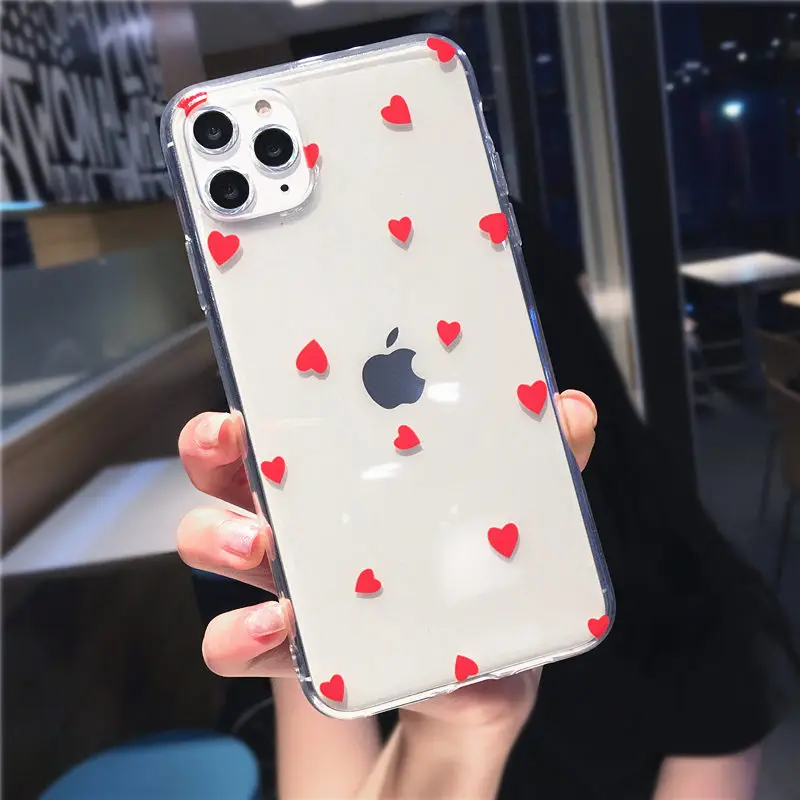 Прозрачный чехол для iPhone X 11 7 8 Plus XR 11Pro XS Max|Бамперы| |