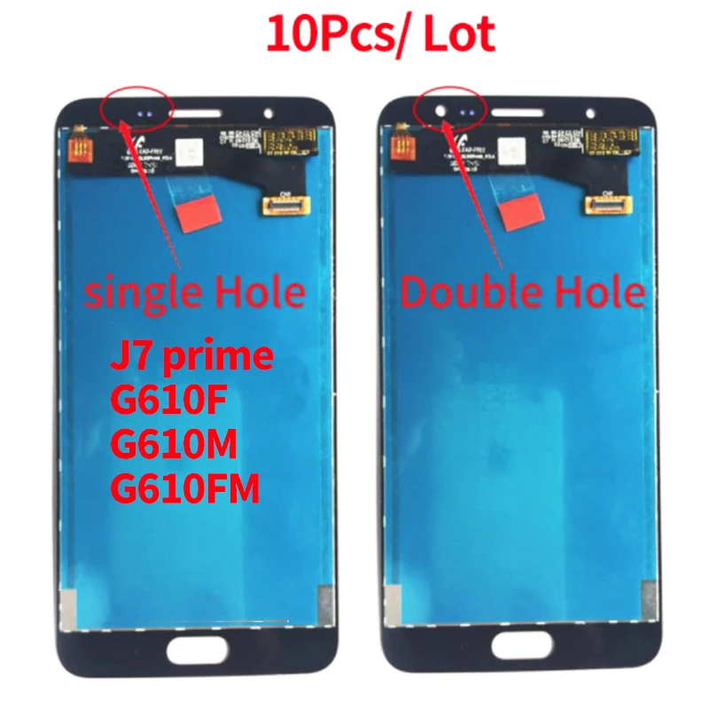 10 шт./лот для SAMSUNG GALAXY J7 Prime LCD G610 G610F G610M дисплей сенсорный экран дигитайзер Замена