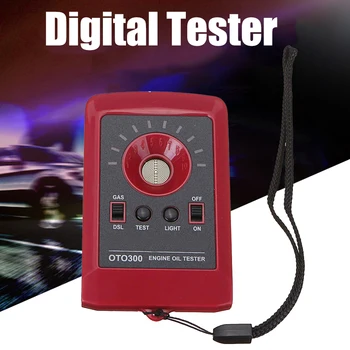 

Car Styling 12V LED Digital Tester Motor Engine Oil Quality Detector Gas Diesel Fluid Analyzer Auto Oil Tester Black/ Red